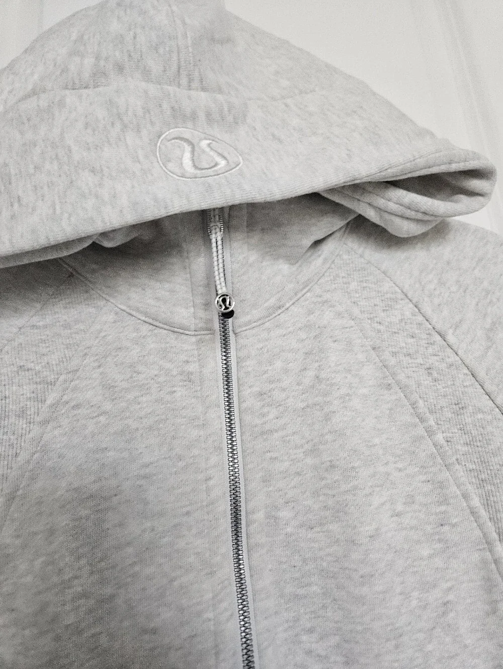 NWT Lululemon Scuba Oversized Half-Zip Hoodie Heathered Core Light Grey XS/S